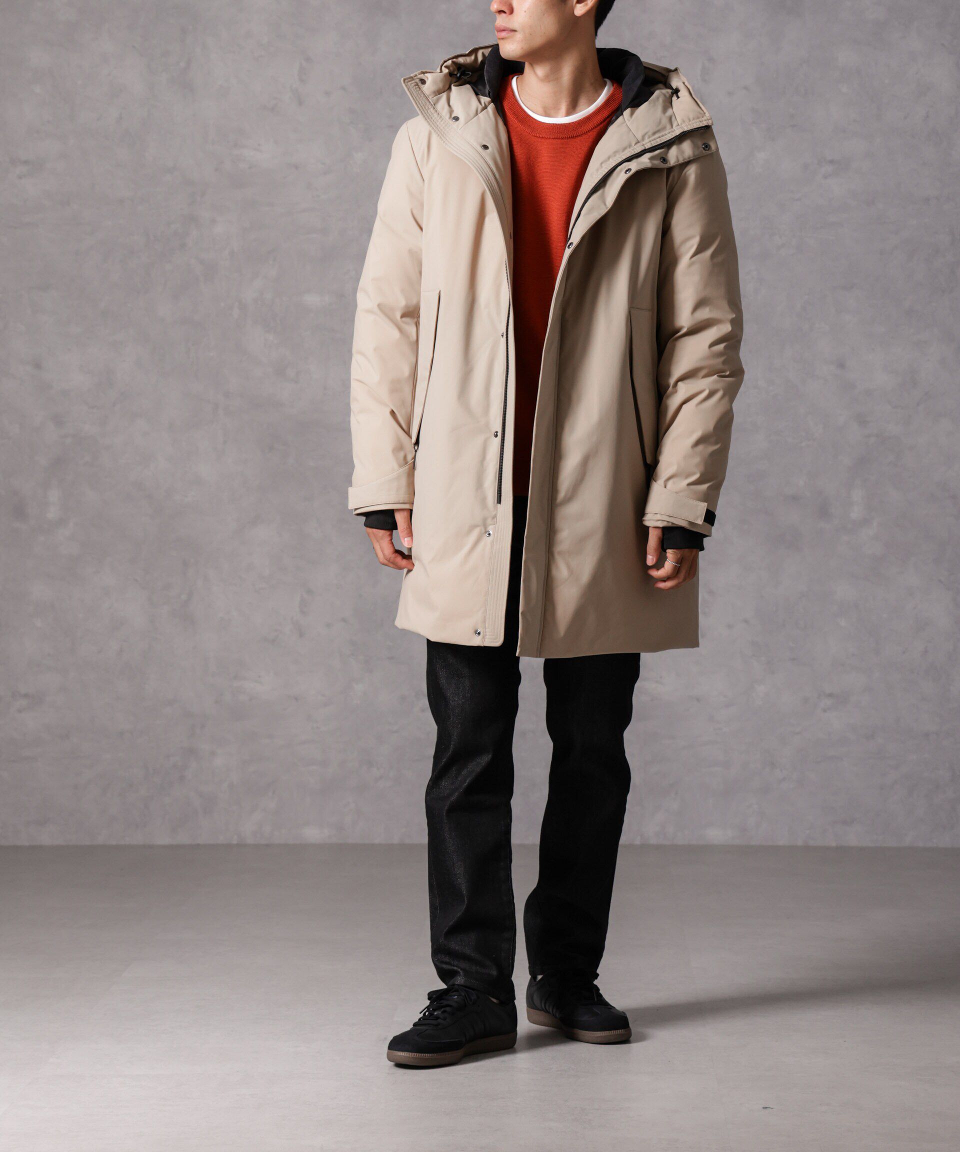 nano･universe「「西川ダウン(R)」ロングフードダウン」|ダウン|