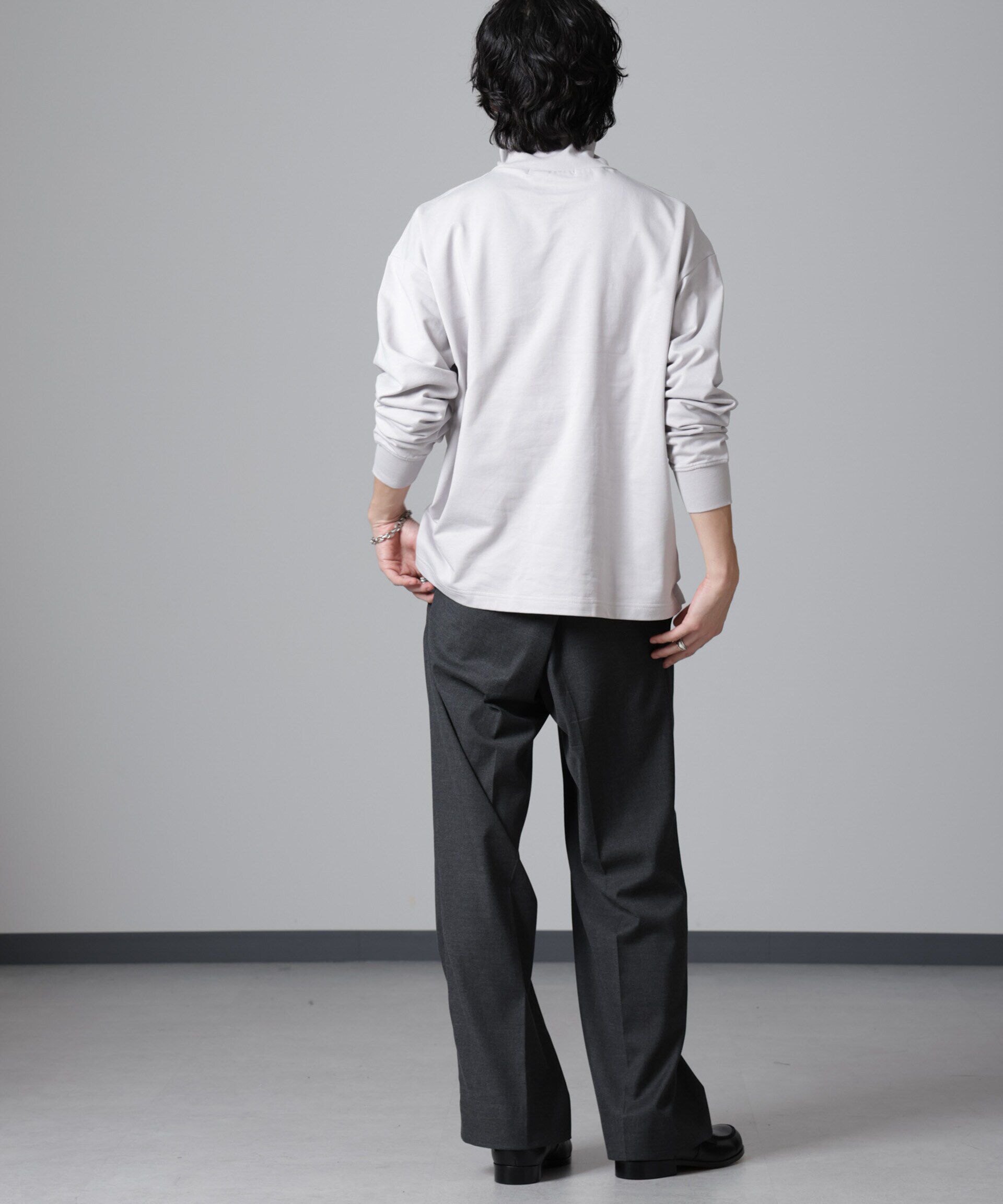 nano･universe「タートルカットミニ裏毛Ｔシャツ 長袖」|Tシャツ・カットソー|