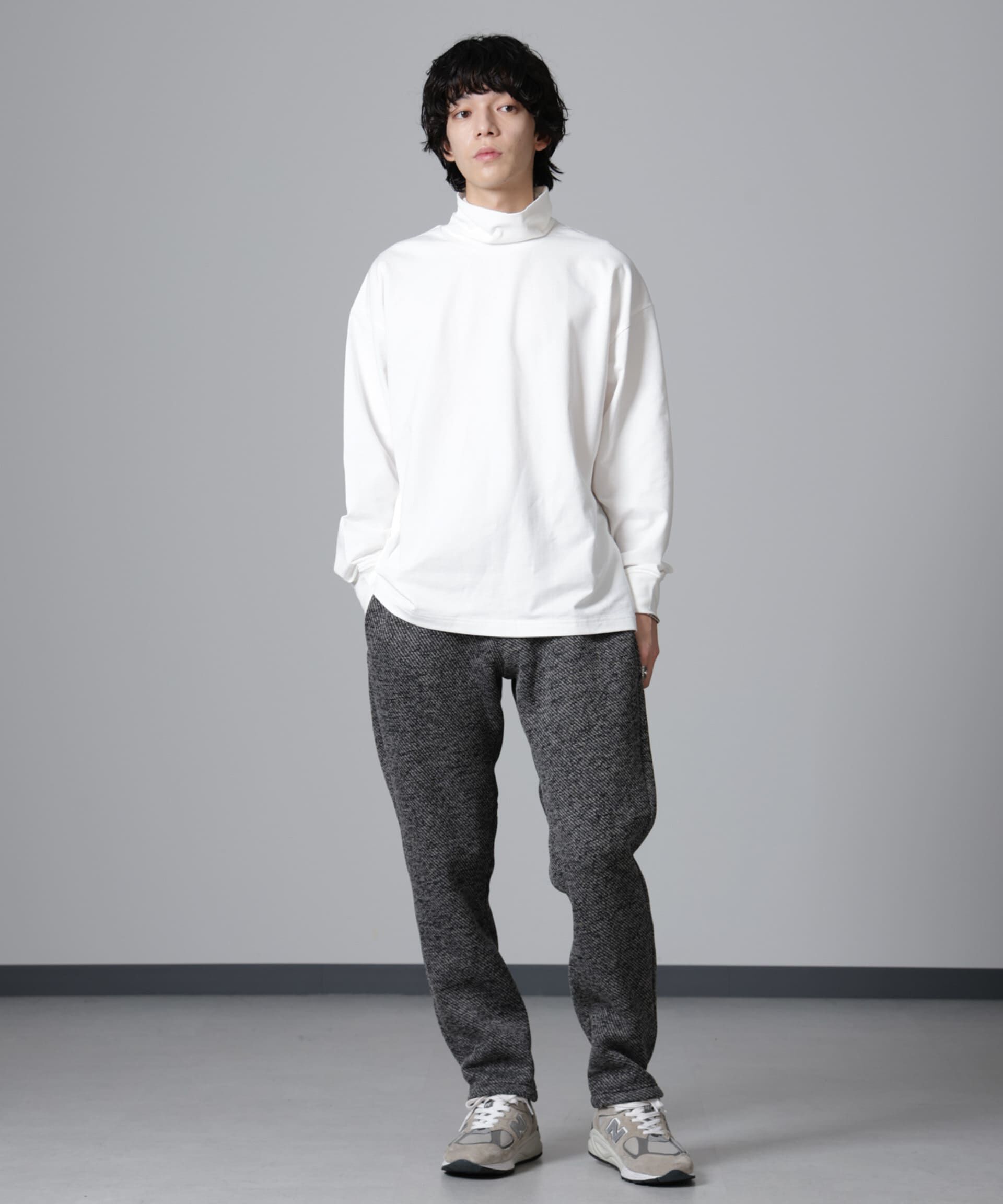 nano･universe「タートルカットミニ裏毛Ｔシャツ 長袖」|Tシャツ・カットソー|