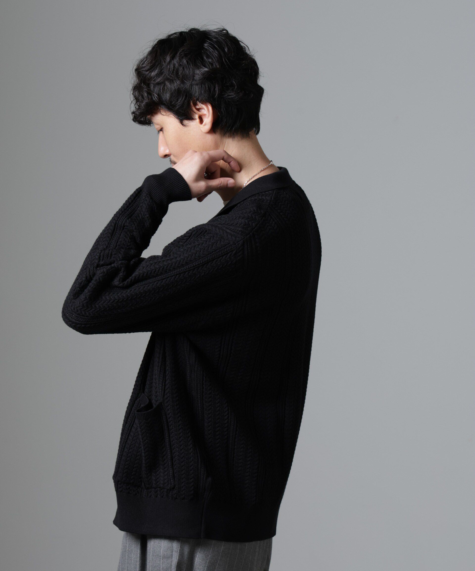 nano･universe「ケーブルニットカーディガン」|ニット・セーター|
