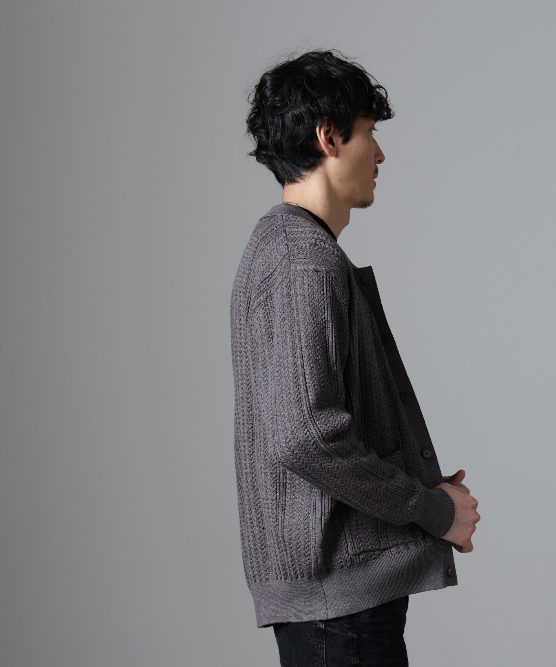 nano･universe「ケーブルニットカーディガン」|ニット・セーター|