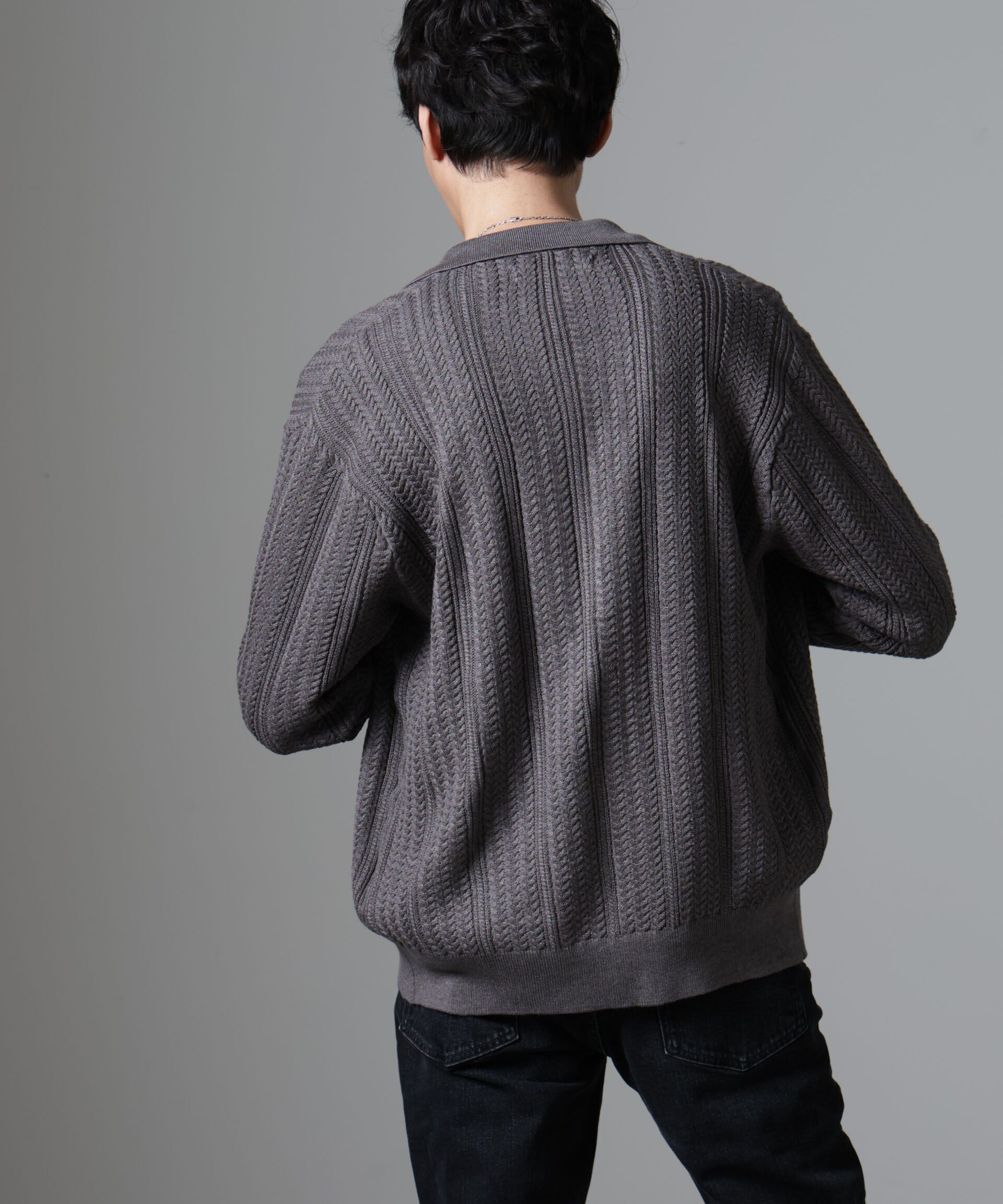 nano･universe「ケーブルニットカーディガン」|ニット・セーター|