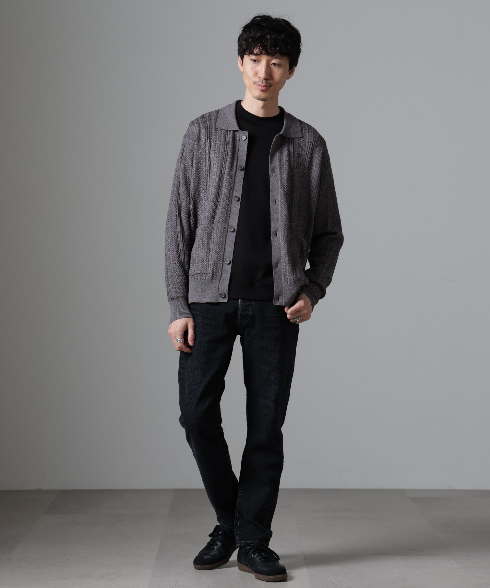 nano･universe「ケーブルニットカーディガン」|ニット・セーター|