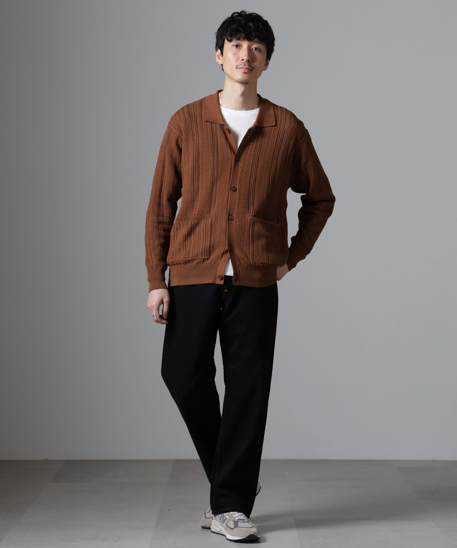 nano･universe「ケーブルニットカーディガン」|ニット・セーター|