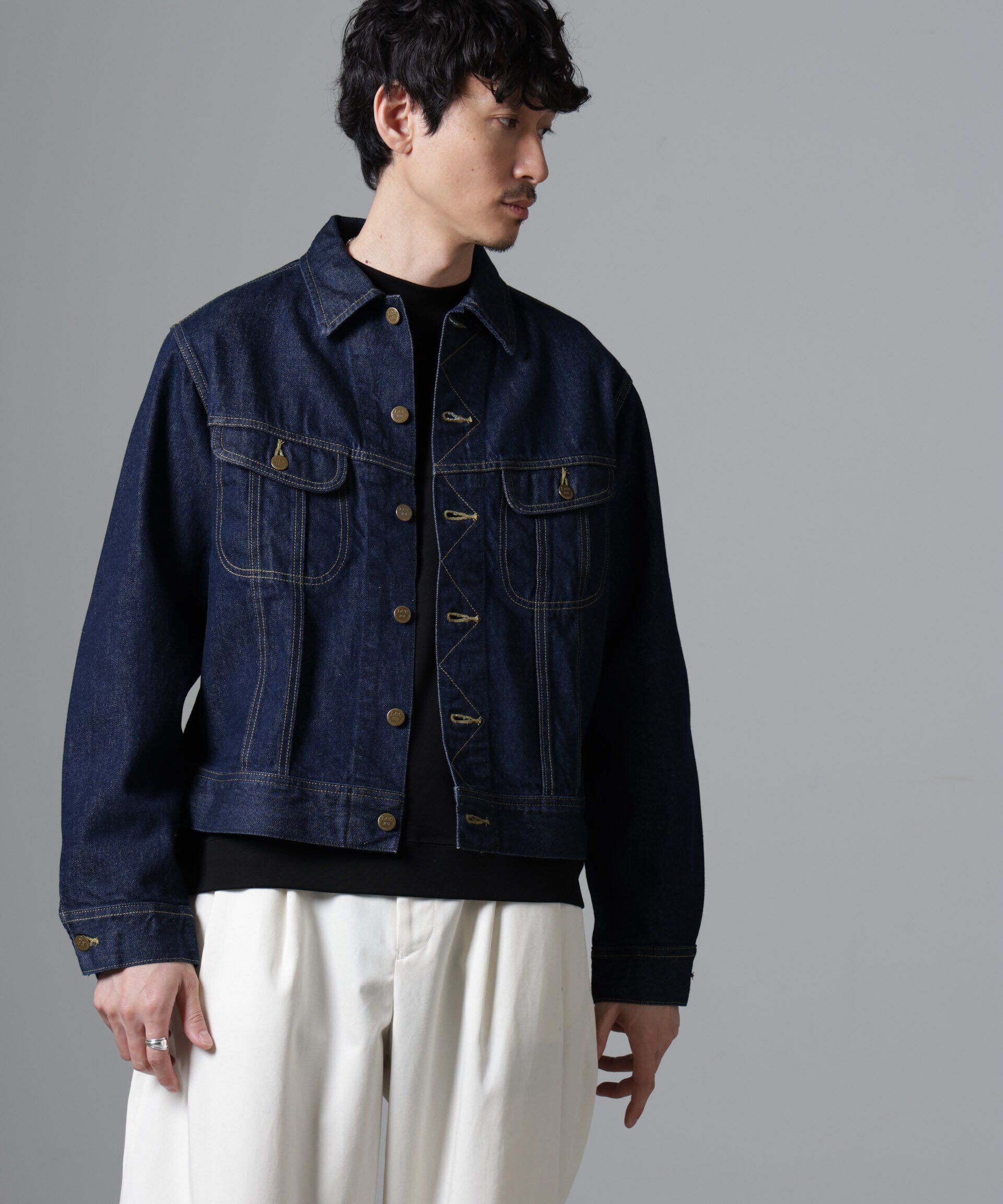 nano･universe「Lee/別注 Lee 101-J DENIM JACKET(セットアップ可)」|ブルゾン・スタジャン|