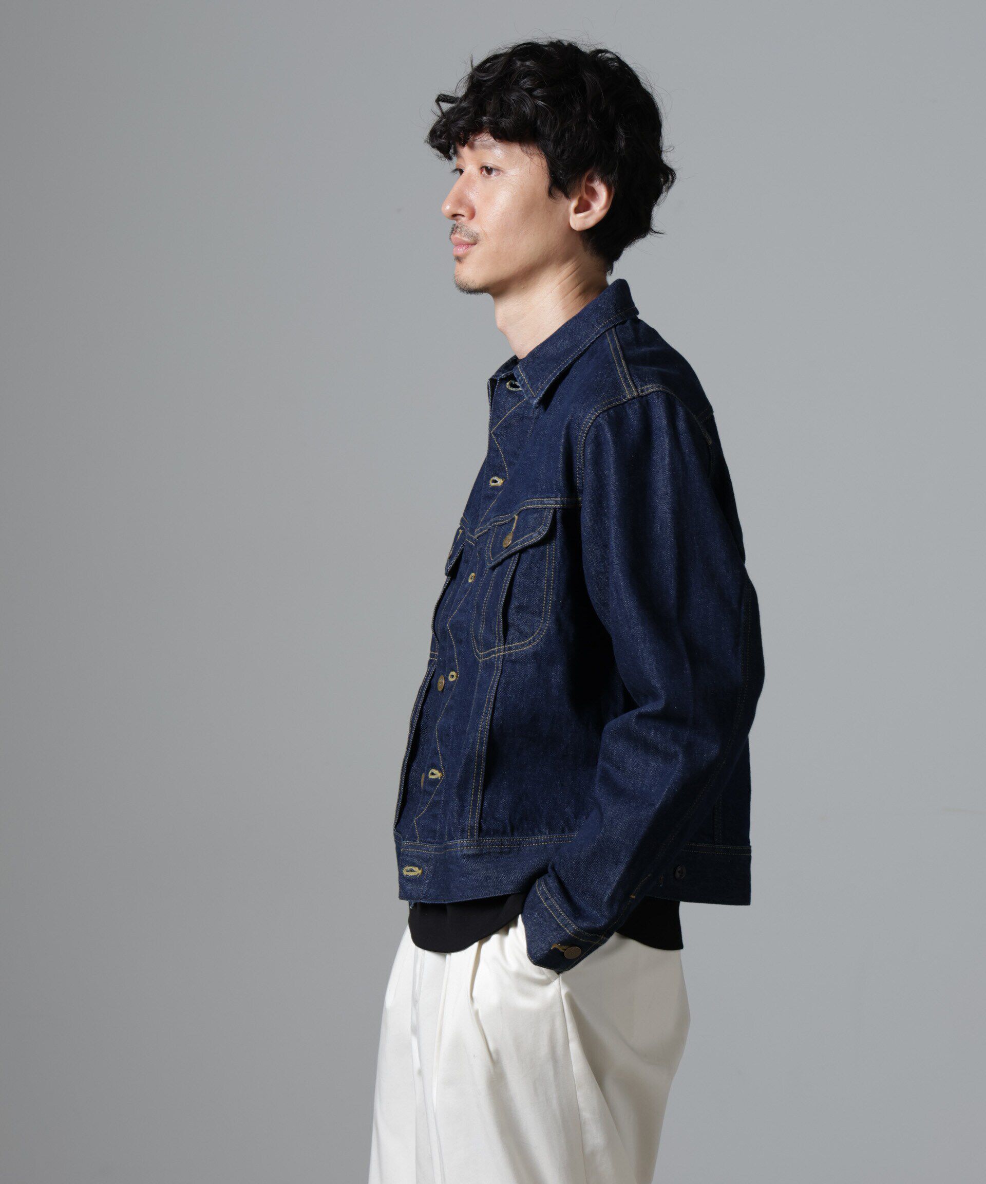 nano･universe「Lee/別注 Lee 101-J DENIM JACKET(セットアップ可)」|ブルゾン・スタジャン|