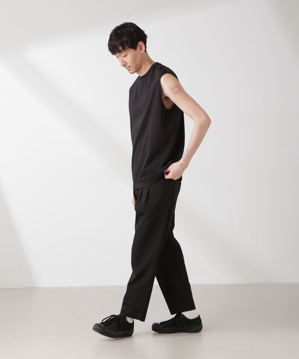 nano･universe「クールタッチ プレーティング天竺 ノースリーブ」|Tシャツ・カットソー|