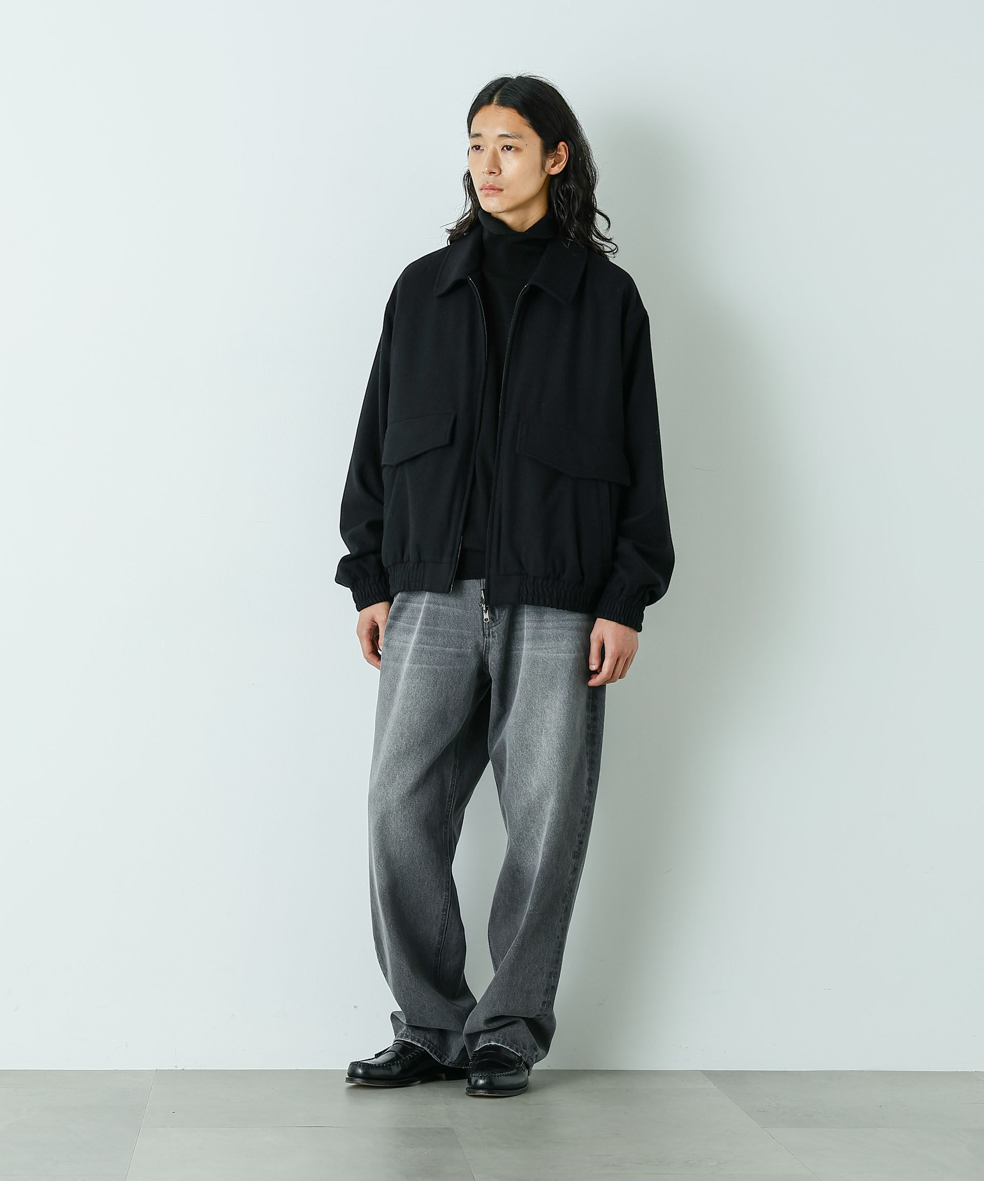 nano･universe「「HOTEL PALACE」ルーズシルエットスイングトップ」|ブルゾン・スタジャン|