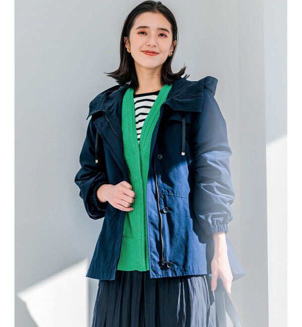 組曲「【WEB限定】フード付きライトブルゾン」|その他|ネイビー系