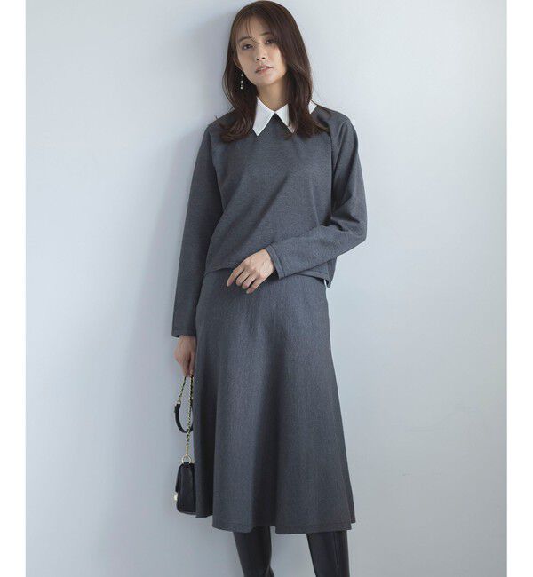 組曲「【WEB限定】ELENA襟付き セットアップワンピ」|スーツ|ﾁｬｺｰﾙｸ