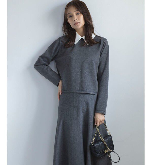 組曲「【WEB限定】ELENA襟付き セットアップワンピ」|スーツ|