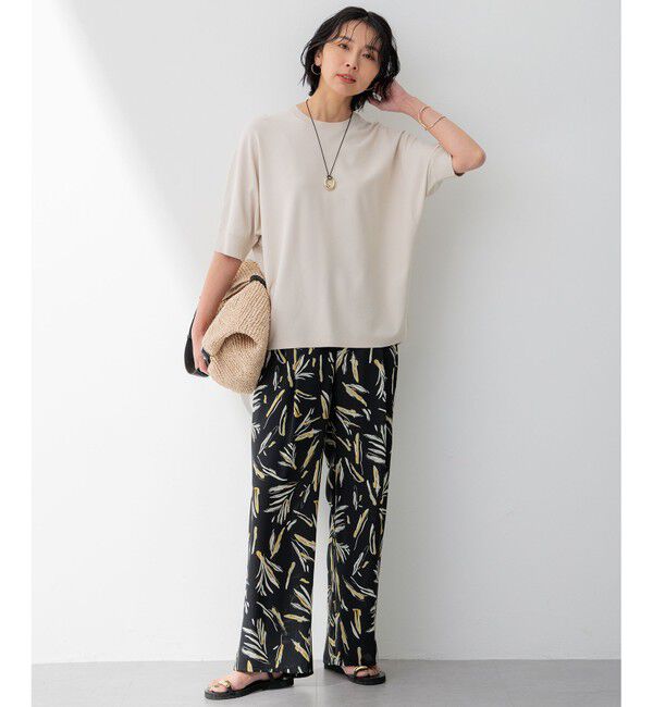 23区「【洗える】レーヨンポリエステルストレッチ ドルマン ニット」|ニット・セーター|