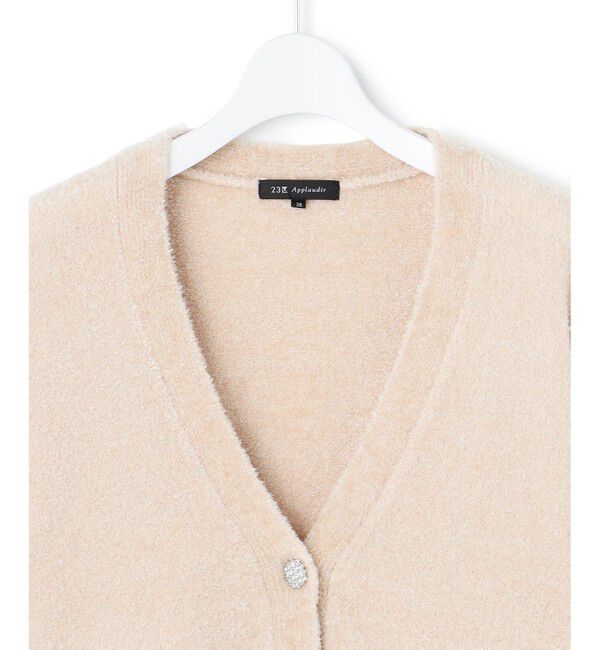 23区「【APPLAUDIR】ファンシーボレロ ビジューボタン Vネックカーディガン」|カーディガン|