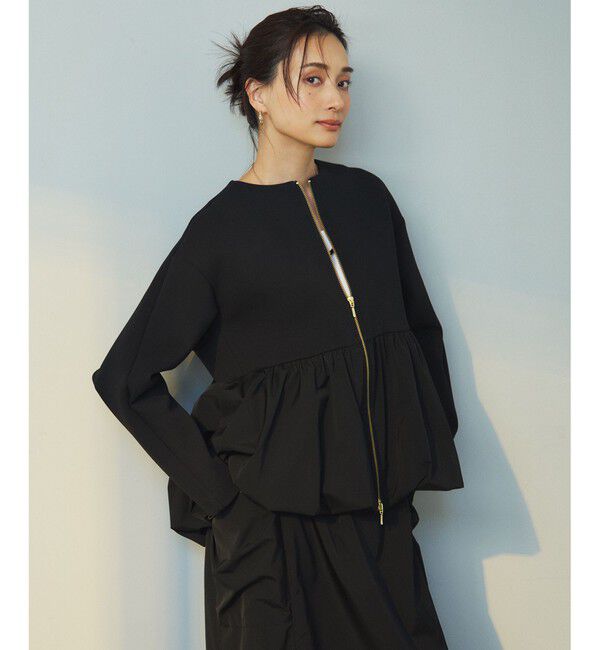 23区「【洗える】コットンエアーバルーン ライトアウター」|その他|ブラック系