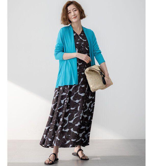 23区「【洗える】Ratti フラワーアートプリント ワンピース」|ワンピース|