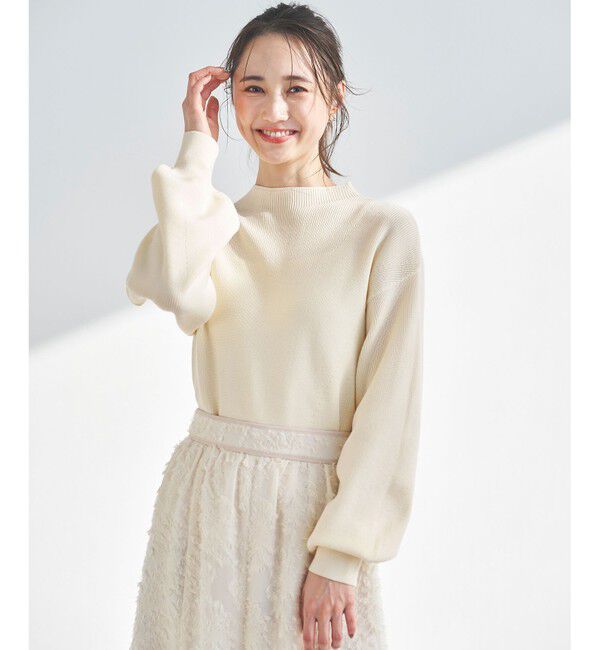 ANY SIS「【洗える】着映えカラーニット」|ニット・セーター|アイボリー