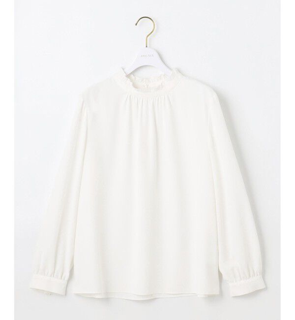 any SiS「【洗える】フリルネックスタンド ブラウス」|シャツ・ブラウス|