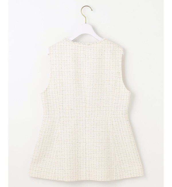 ANY SIS「ファンシーツイードペプラム ジレ」|その他|