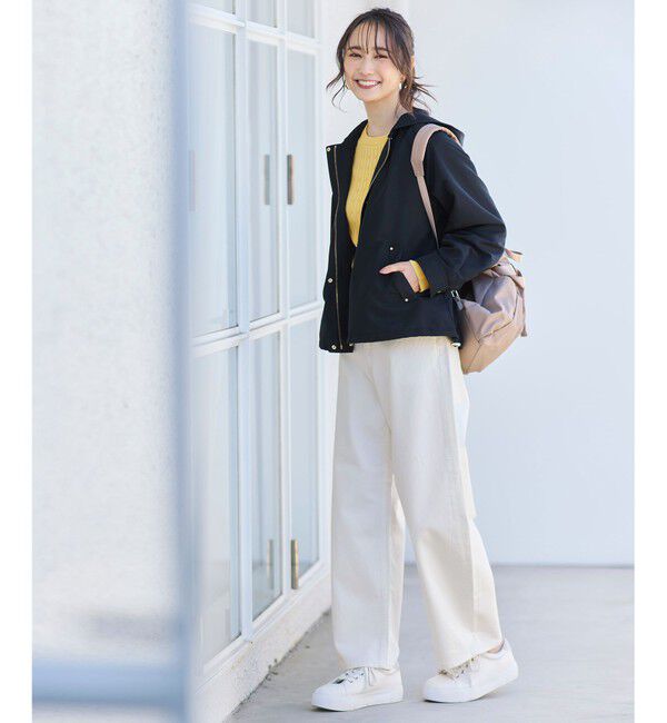 ANY SIS「【撥水・UVカット・花粉ガード】2WAYラグランフーディ ブルゾン」|ブルゾン・スタジャン|