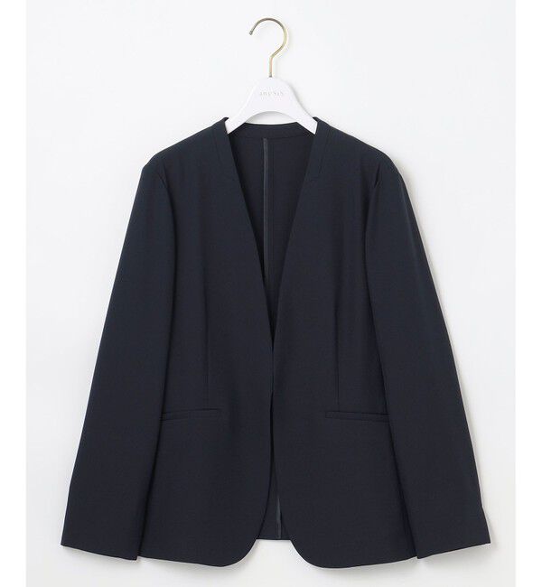 ANY SIS「【UVカット・接触冷感・吸水速乾】スマートビューティストレッチ ノーカラージャケット」|ノーカラージャケット|