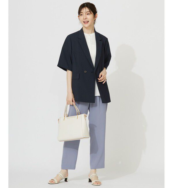 ANY SIS「【洗える】カナパジャージー ブラウス」|シャツ・ブラウス|