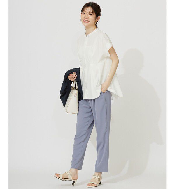 ANY SIS「【洗える】カナパジャージー ブラウス」|シャツ・ブラウス|