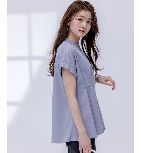 ANY SIS「【洗える】カナパジャージー ブラウス」|シャツ・ブラウス|