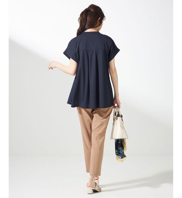 ANY SIS「【洗える】カナパジャージー ブラウス」|シャツ・ブラウス|