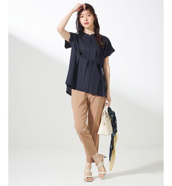 ANY SIS「【洗える】カナパジャージー ブラウス」|シャツ・ブラウス|