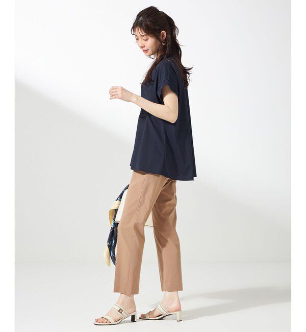 ANY SIS「【洗える】カナパジャージー ブラウス」|シャツ・ブラウス|