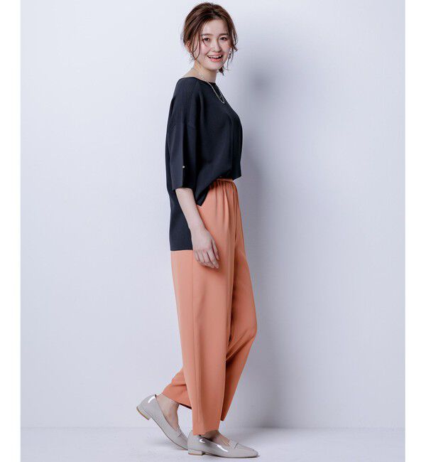 ANY SIS「【接触冷感・UVカット・洗える】ビューティクールボートネック プルオーバー」|ニット・セーター|