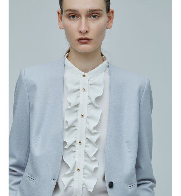 BEIGE,「【L-size】CORBY / ノーカラージャケット」|ノーカラージャケット|