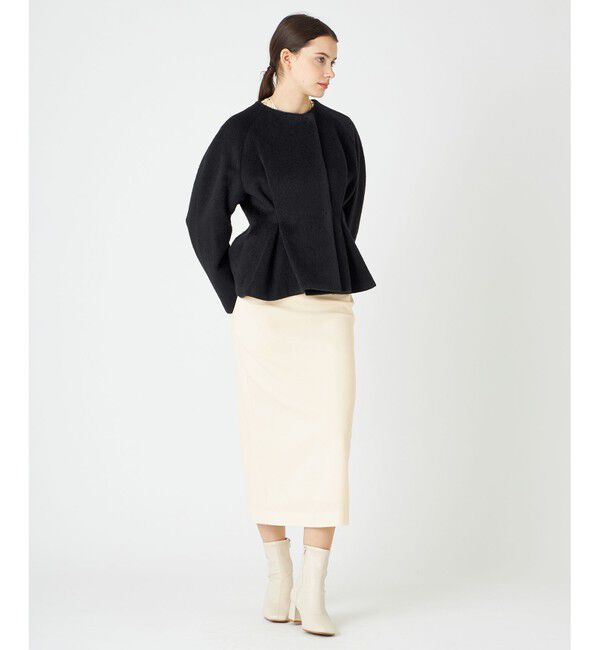 BEIGE,「【WEB限定】EMERAUDE / ファージャケット」|ノーカラージャケット|