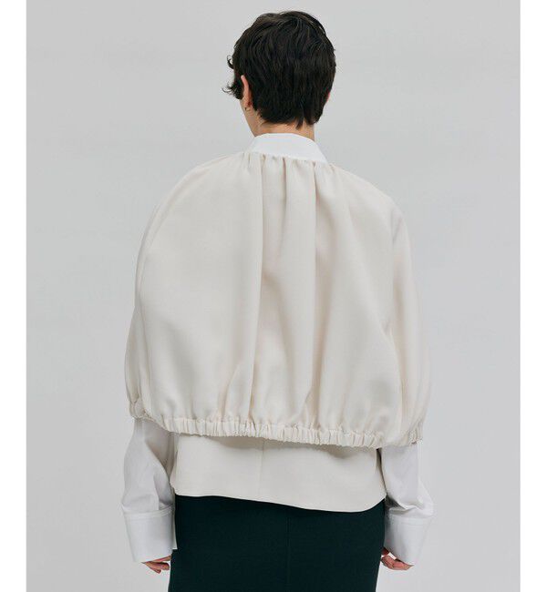 BEIGE,「【洗える】REIBAUD / ノーカラージャケット」|ノーカラージャケット|