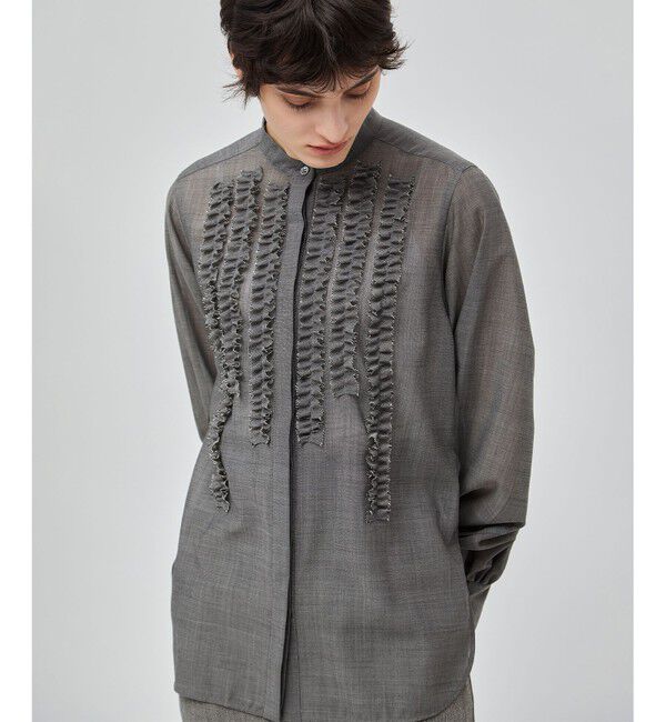 BEIGE,「【洗える・WEB限定】MOYE / フリルブラウス」|シャツ・ブラウス|