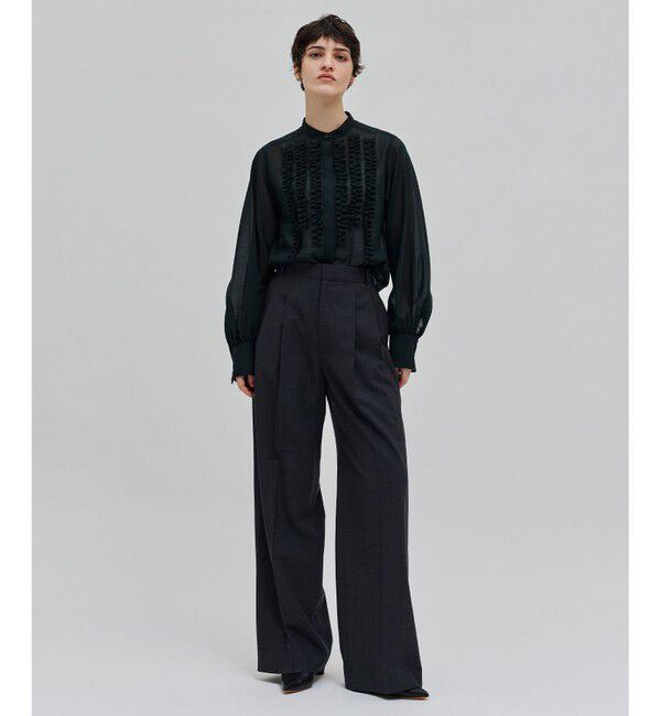 BEIGE,「【洗える・WEB限定】MOYE / フリルブラウス」|シャツ・ブラウス|