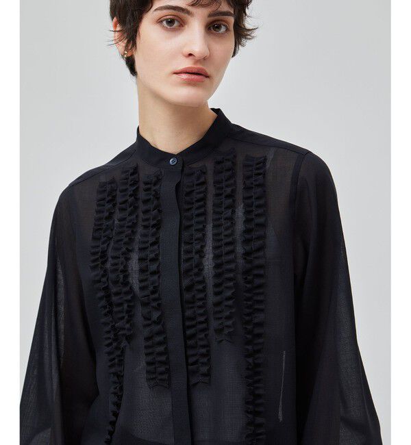 BEIGE,「【洗える・WEB限定】MOYE / フリルブラウス」|シャツ・ブラウス|