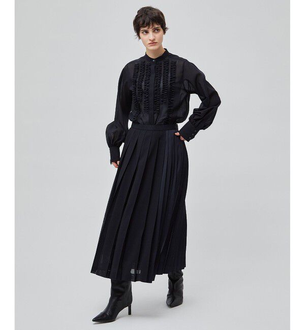 BEIGE,「【洗える・WEB限定】MOYE / フリルブラウス」|シャツ・ブラウス|