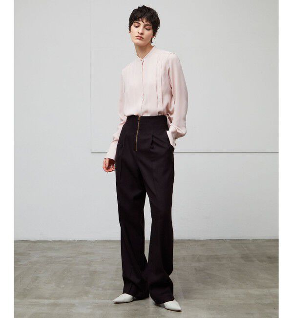 BEIGE,「【洗える】STOW / フロントタックブラウス」|シャツ・ブラウス|