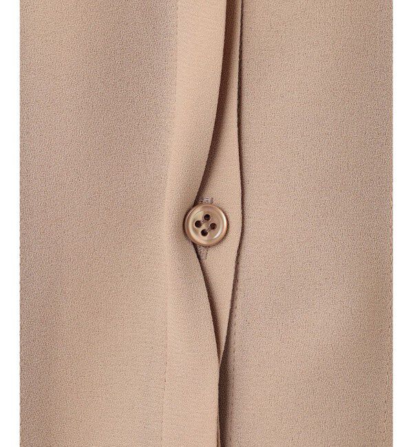 BEIGE,「【洗える】STOW / フロントタックブラウス」|シャツ・ブラウス|