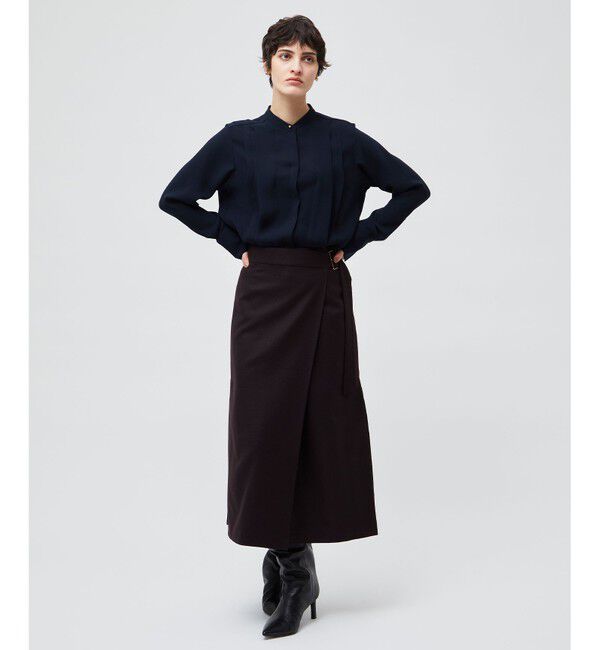 BEIGE,「【洗える】STOW / フロントタックブラウス」|シャツ・ブラウス|