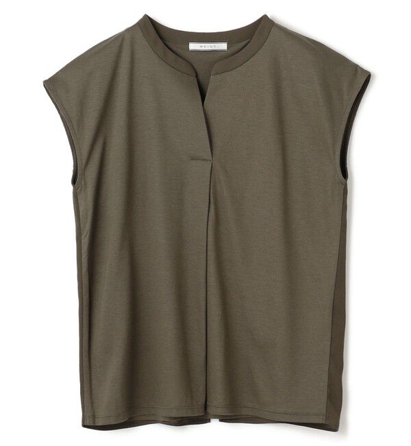 BEIGE,「【WEB限定・洗える】MELISSA / バックシフォンスキッパー半袖トップス」|Tシャツ・カットソー|