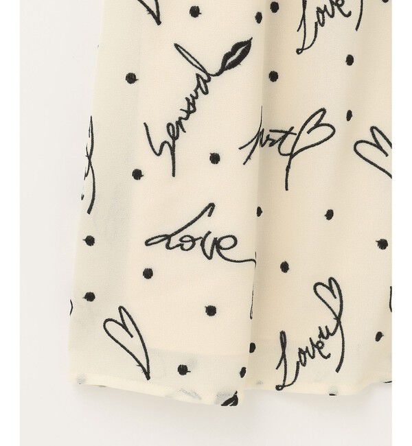  「モチーフ刺繍シャツワンピース」|ワンピース|