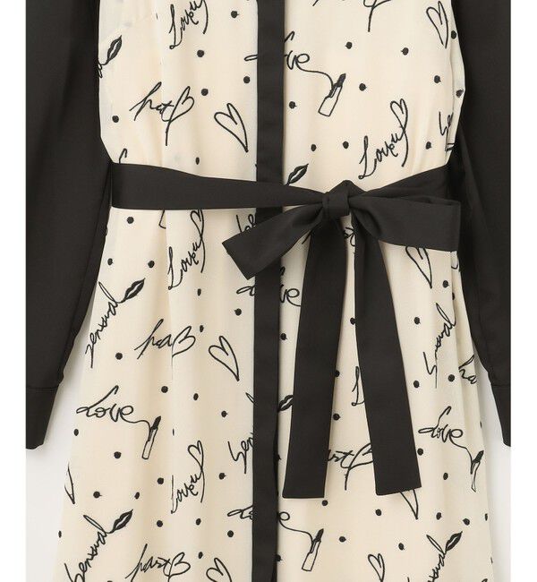  「モチーフ刺繍シャツワンピース」|ワンピース|