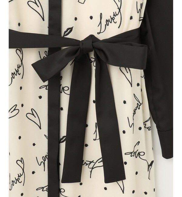  「モチーフ刺繍シャツワンピース」|ワンピース|