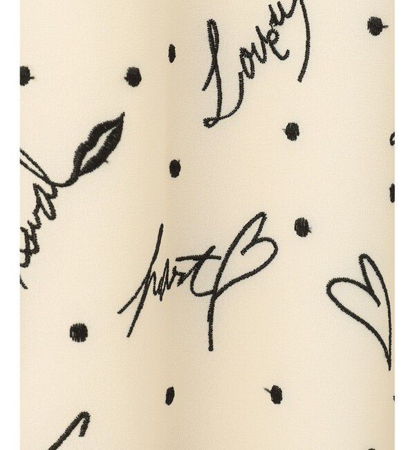  「モチーフ刺繍シャツワンピース」|ワンピース|