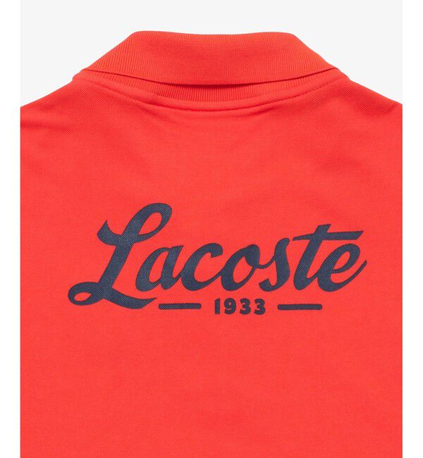 LACOSTE「オーバルロゴワッペンコットンタッチドライポロシャツ」|スポーツ|