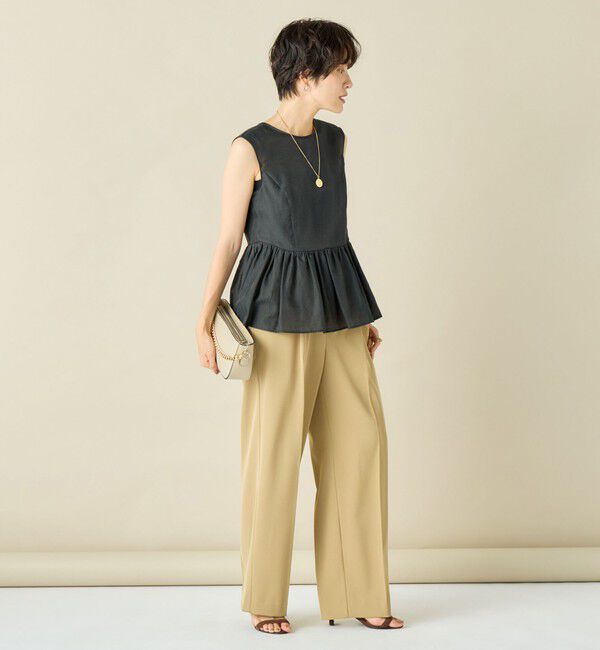 NOLLEY'S sophi「ウォッシャブルドライストレッチツイルワイドパンツ」|その他|