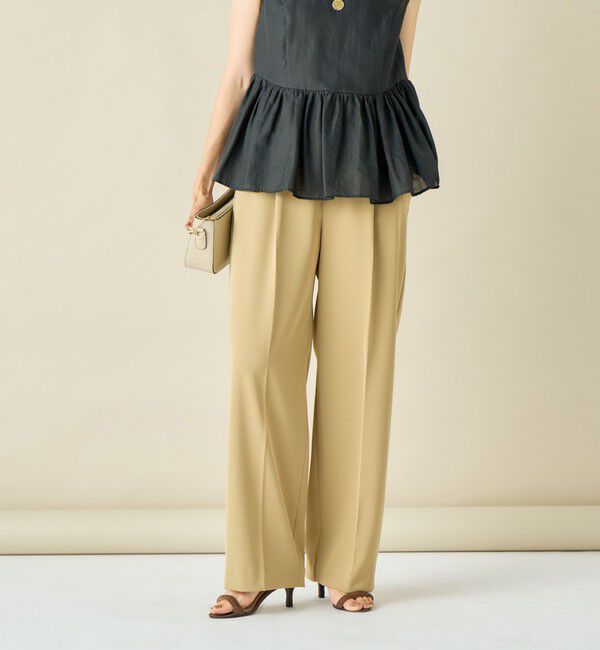 NOLLEY'S sophi「ウォッシャブルドライストレッチツイルワイドパンツ」|その他|