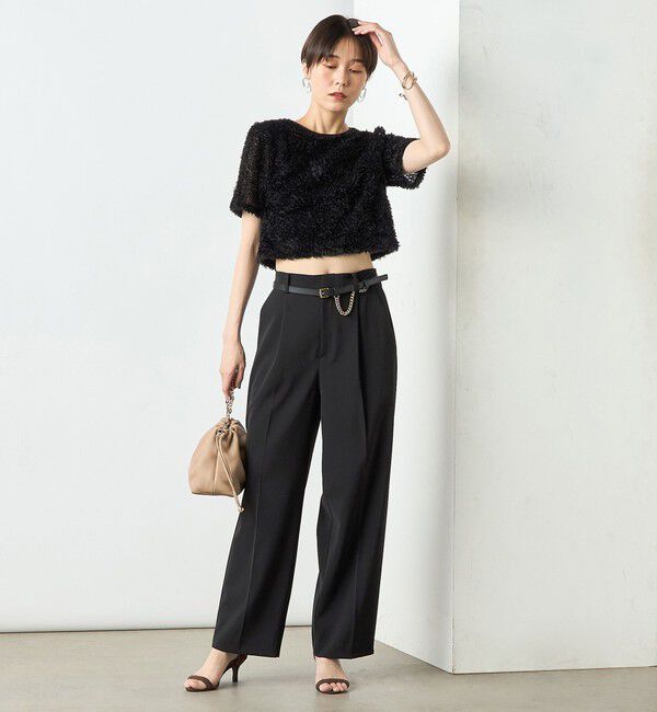 NOLLEY'S sophi「ウォッシャブルドライストレッチツイルワイドパンツ」|その他|